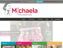 Tablet Screenshot of michaelafoundation.com
